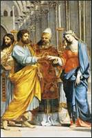      Choix de Joseph -tenant le rameau fleuri - comme poux de la Vierge Marie, d'aprs un tableau de Jacques Stella, Muse des Augustins, Toulouse